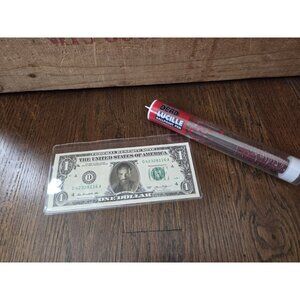 The Walking Dead Lucille Baseball Bat Ballpoint Pen & Rick Dollar Bill